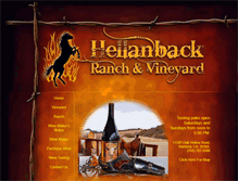 Tablet Screenshot of hellanbackranch.com